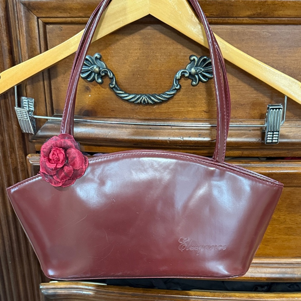 Elegant Maroon Women's Handbag